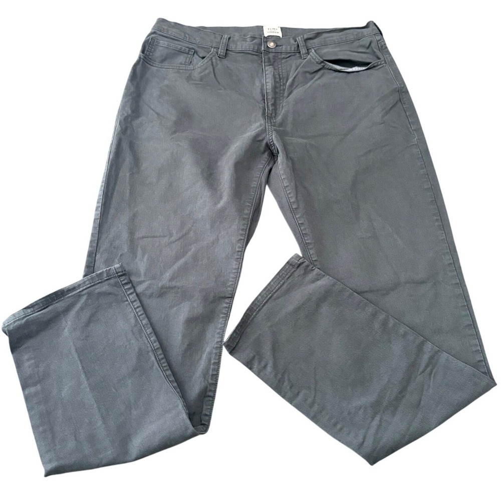 Flint and Tinder 365 Pants Mens 36x32 Dark Charcoal Slim Fit 5-Pocket Stretch